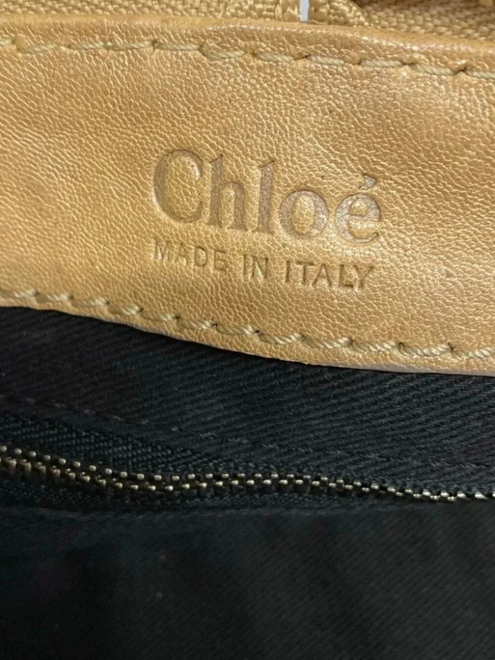 Chloe Paddington 8SS091-7A457 Beige Leather Shoulder Bag